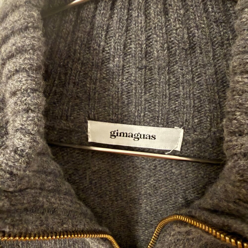 Gimaguas Gray Runner Sweater Jacket (100% Wool, size L) - Picture 13 of 15
